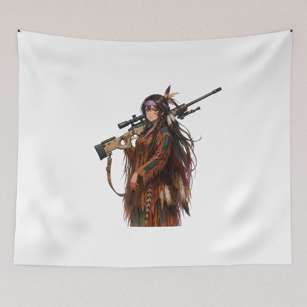 Item preview, Gun of Native American designed and sold by RAWLIFEGRAPHIC.