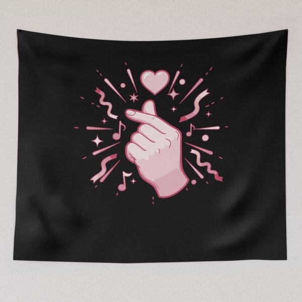 Item preview, Kpop Finger Heart Korean Music Cute Love Pop designed and sold by LuminOrb.