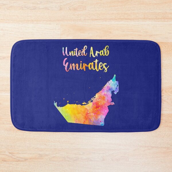 Item preview, United Arab Emirates Map - Artistic Watercolor Silhouette designed and sold by mashmosh.