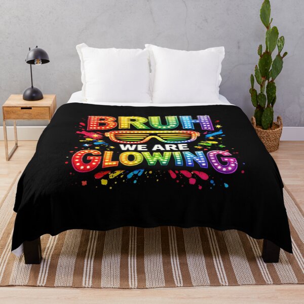 Item preview, Bruh We are Glowing in My Glowing Era Group Team Tie Dye designed and sold by gear-posters.