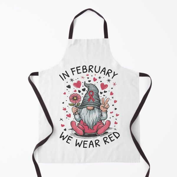 Item preview, In February We Wear Red Heart Health Awareness designed and sold by HandicraftArt.