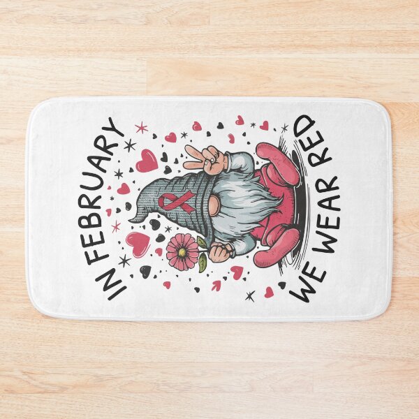 Item preview, In February We Wear Red Heart Health Awareness designed and sold by HandicraftArt.