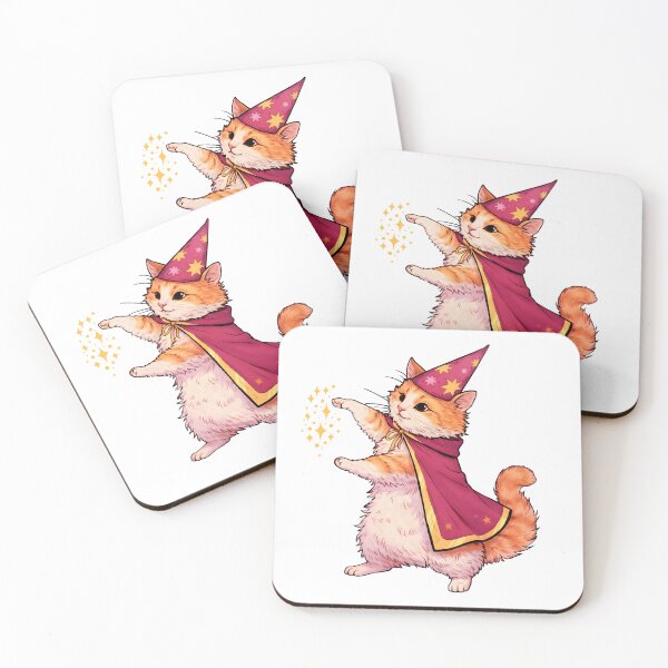Item preview, Magic Wizard Cat Illustration designed and sold by Senkov.