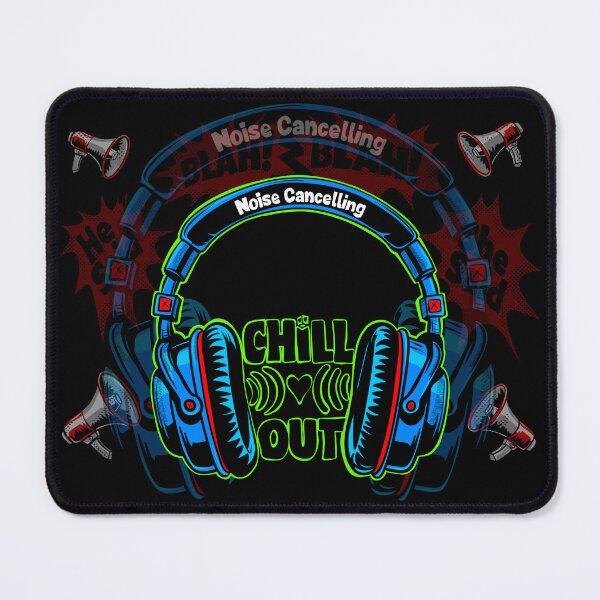 Item preview, Noise Cancelling Headphones Chill Out Blue Graphic designed and sold by Urban Muse And Sultry Hues.