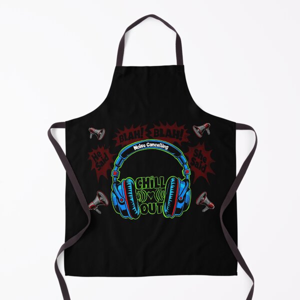 Item preview, Noise Cancelling Headphones Chill Out Blue Graphic designed and sold by Urban Muse And Sultry Hues.