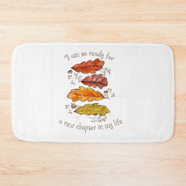 Item preview, I Am So Ready For A New Chapter Autumn Leaves Quote designed and sold by Latikshop.