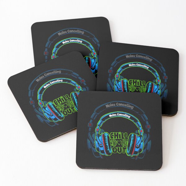 Item preview, Noise Cancelling Headphones Chill Out Blue Graphic designed and sold by Urban Muse And Sultry Hues.