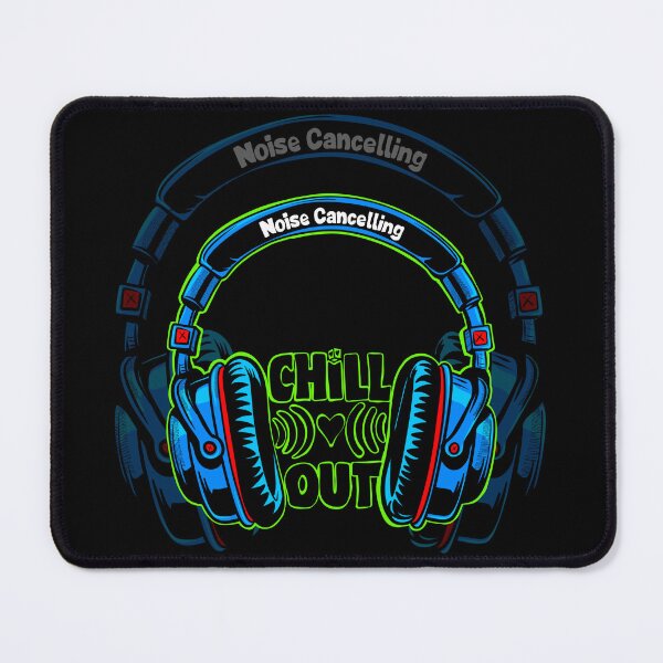 Item preview, Noise Cancelling Headphones Chill Out Blue Graphic designed and sold by Urban Muse And Sultry Hues.