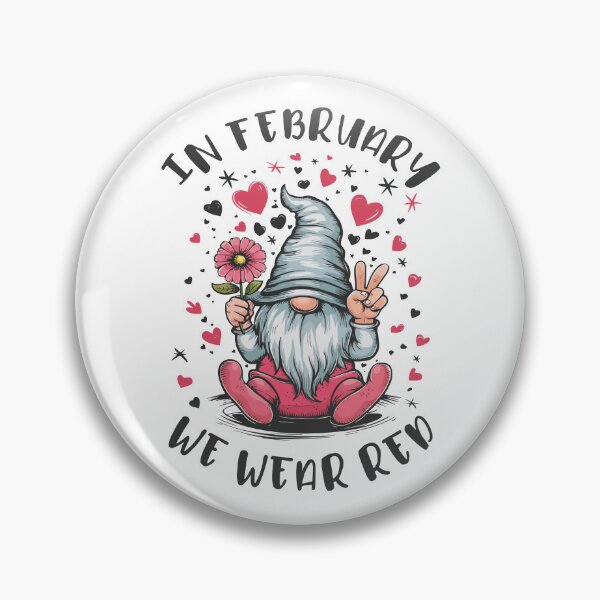 Item preview, In February We Wear Red Heart Health Awareness designed and sold by HandicraftArt.
