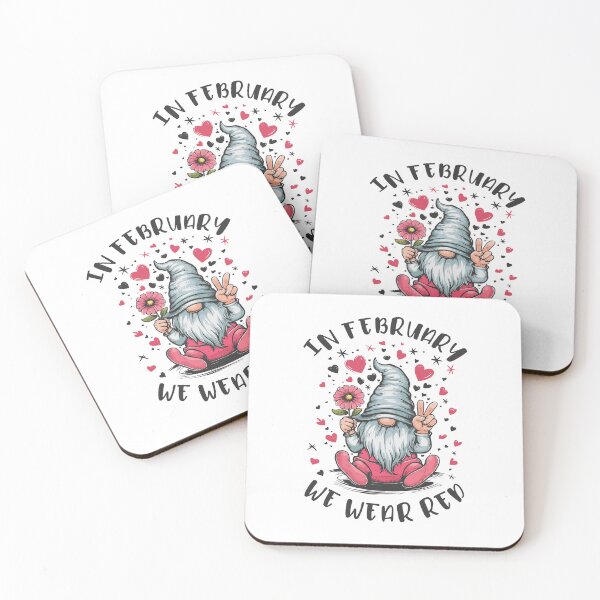 Item preview, In February We Wear Red Heart Health Awareness designed and sold by HandicraftArt.