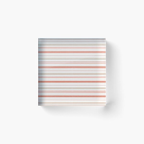Item preview, Vintage Woven Texture Terracotta Sand and Bone Striped Pattern designed and sold by kornkobart.