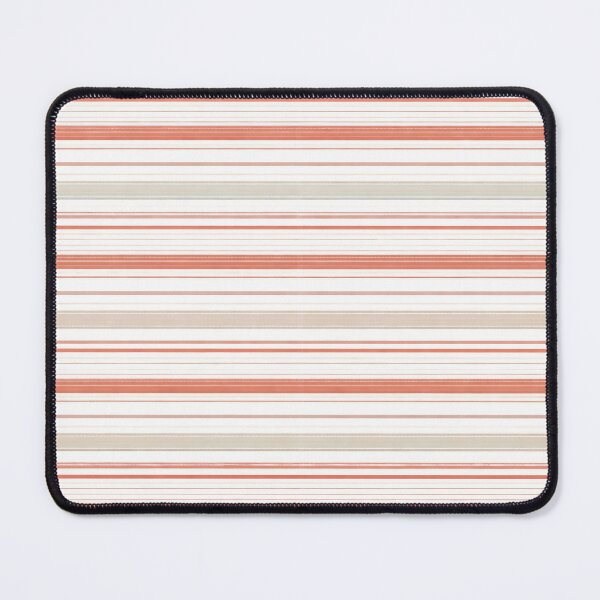 Item preview, Vintage Woven Texture Terracotta Sand and Bone Striped Pattern designed and sold by kornkobart.