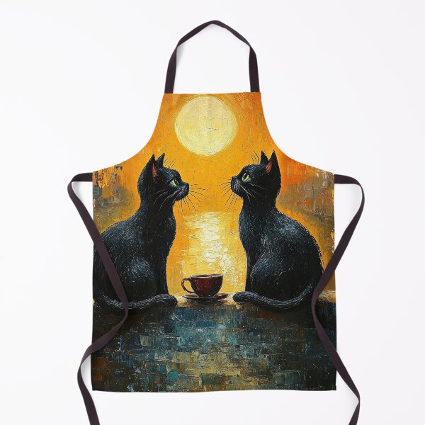 Item preview, Two Cats Moonlight Tea designed and sold by Erika Kaisersot.