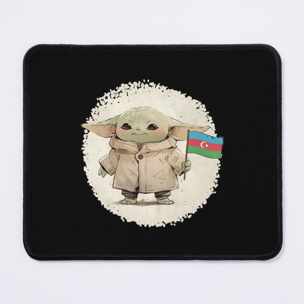 Item preview, BABY YODA AZERBAIJAN FLAG designed and sold by LIS AND MELIVERSO.