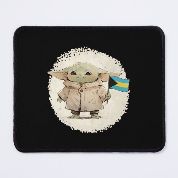 Item preview, BABY YODA BAHAMAS FLAG designed and sold by LIS AND MELIVERSO.