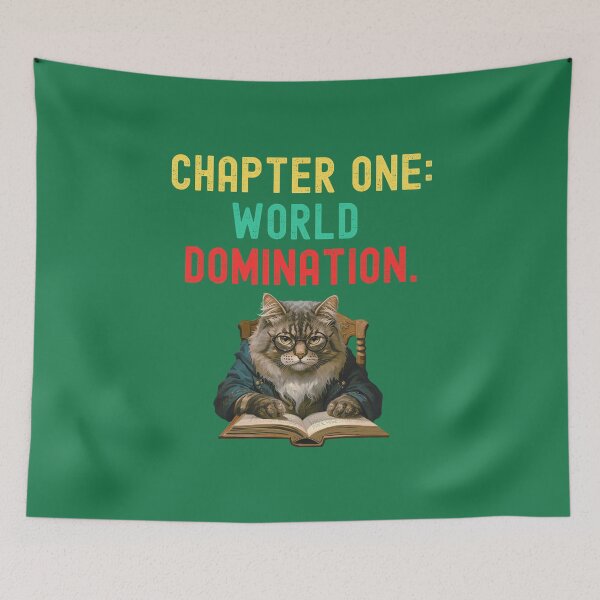 Item preview, The Cat Who Wanted to Conquer the World  designed and sold by Lynn Williams.