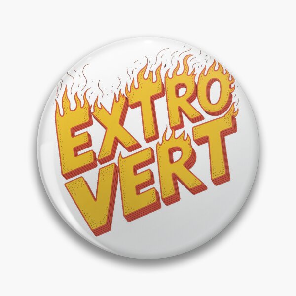 Item preview, EXTROVERT Fire Lettering T-Shirt – Loud Energy Statement Apparel designed and sold by KiciKi.