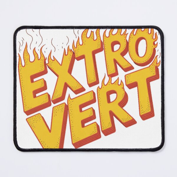 Item preview, EXTROVERT Fire Lettering T-Shirt – Loud Energy Statement Apparel designed and sold by KiciKi.