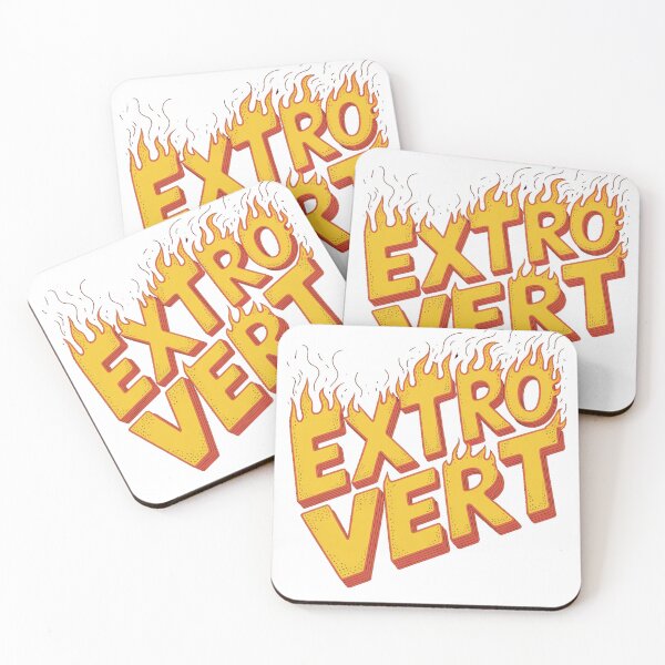 Item preview, EXTROVERT Fire Lettering T-Shirt – Loud Energy Statement Apparel designed and sold by KiciKi.