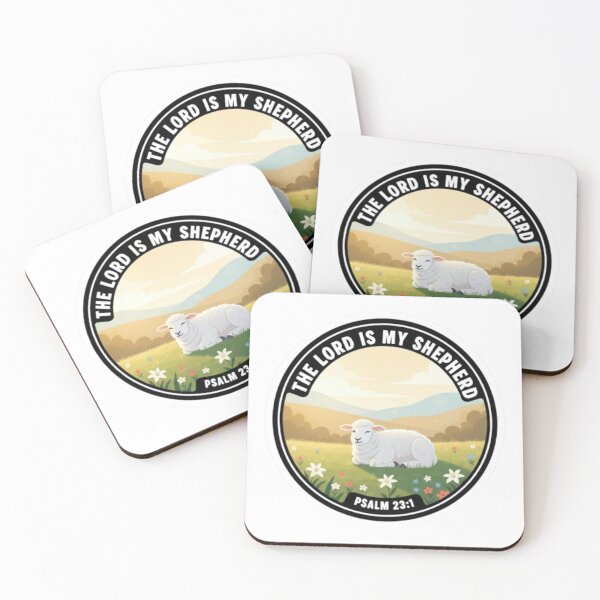Item preview, Psalm 23:1 Christian Sticker – The Lord Is My Shepherd – Faith Sheep Bible Verse Sticker designed and sold by Nara8.