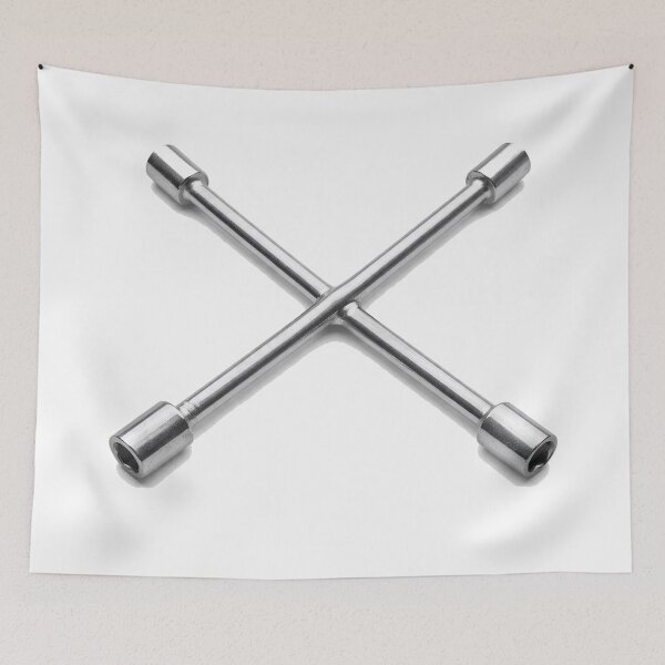 Item preview, Cross Wheel Wrench — Industrial Tool Minimalism designed and sold by Tasty-Shots.