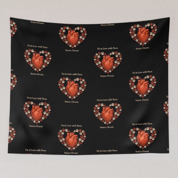 Item preview, I’m in Love with Paws – Status: Chronic | Veterinary Valentine Design designed and sold by Bettybee00.