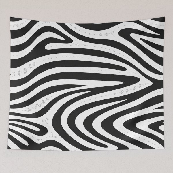 Item preview, Safari Rhythm – Minimal Zebra Stripe Fabric Design designed and sold by annenambiro.