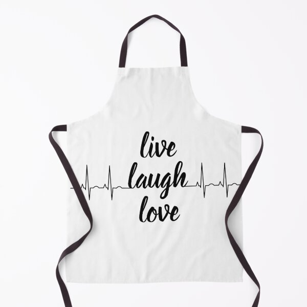 Item preview, Live Laugh Love Heartbeat EKG Medical Typography designed and sold by Latikshop.