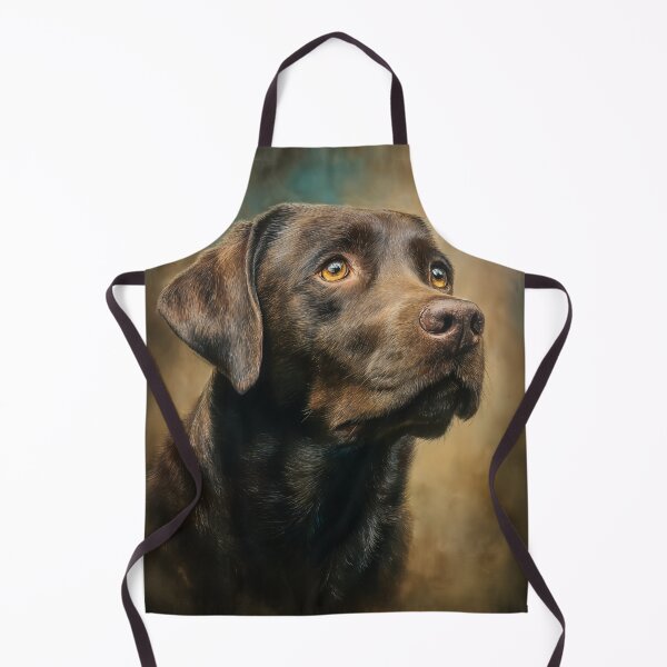 Item preview, Chocolate Labrador Portrait designed and sold by PetsArt.