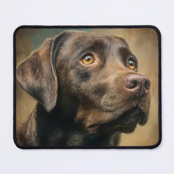 Item preview, Chocolate Labrador Portrait designed and sold by PetsArt.