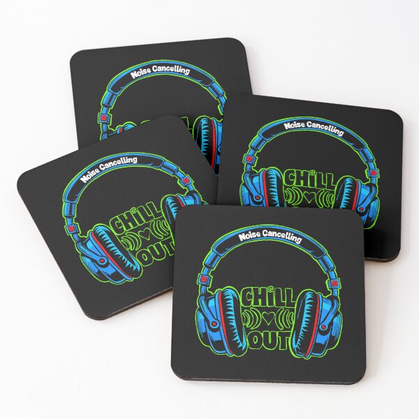 Item preview, Noise Cancelling Headphones Chill Out Blue Graphic designed and sold by Urban Muse And Sultry Hues.