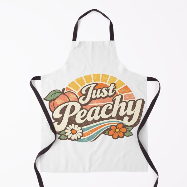 Item preview, Just Peachy Retro Typography – Vintage Groovy Summer Aesthetic designed and sold by Luvahawb.