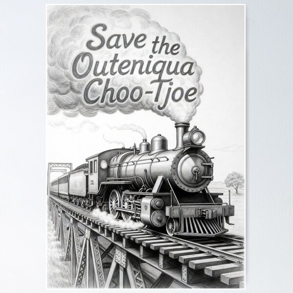 Item preview, Save the Outeniqua Choo-Tjoe designed and sold by Thomson Clothing.