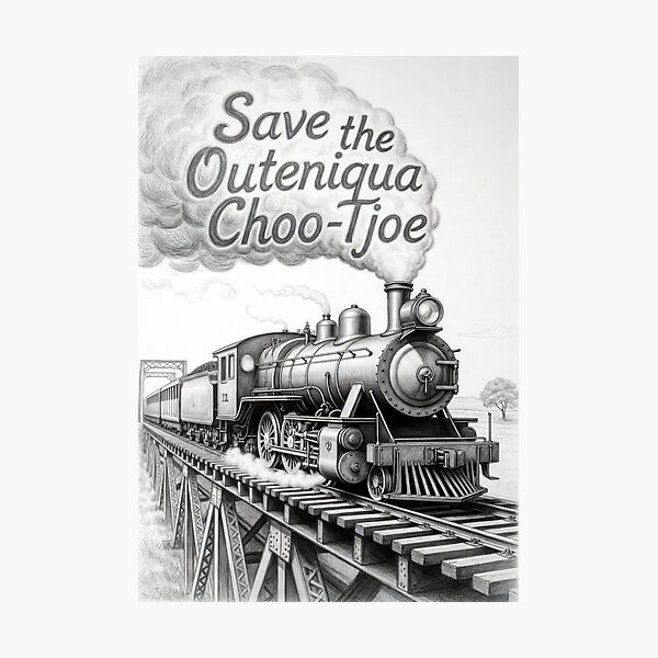Item preview, Save the Outeniqua Choo-Tjoe designed and sold by Thomson Clothing.