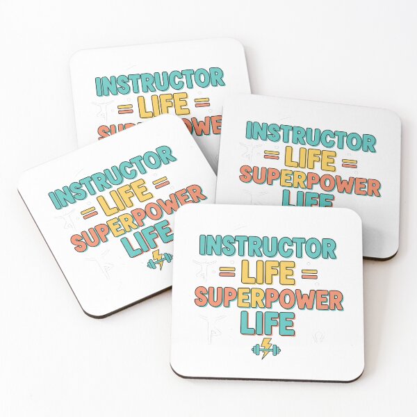 Item preview, Instructor Life = Superpower Life T-Shirt – Yoga & Fitness Teacher Tee designed and sold by Muzgle.