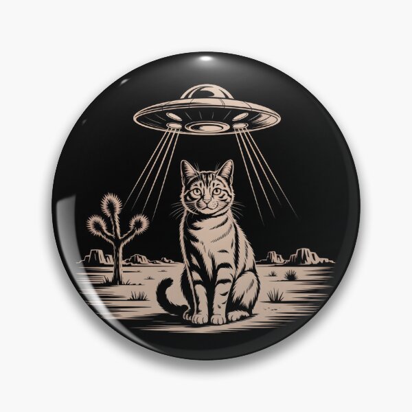 Item preview, Vintage UFO Cowboy Cat Wild West Kitten designed and sold by faridman.
