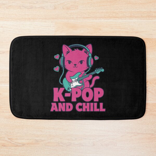 Item preview, K-Pop And Chill Cute Korean Music Cat Anime designed and sold by LuminOrb.