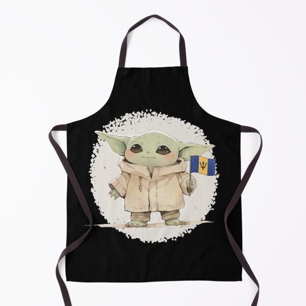 Item preview, BABY YODA BARBADOS FLAG designed and sold by LIS AND MELIVERSO.