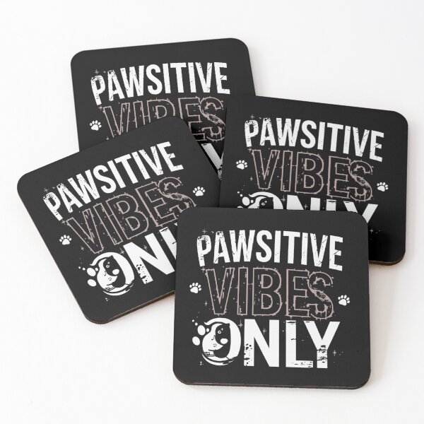 Item preview, Pawsitive Vibes Only (Black) designed and sold by NewestVibes26.