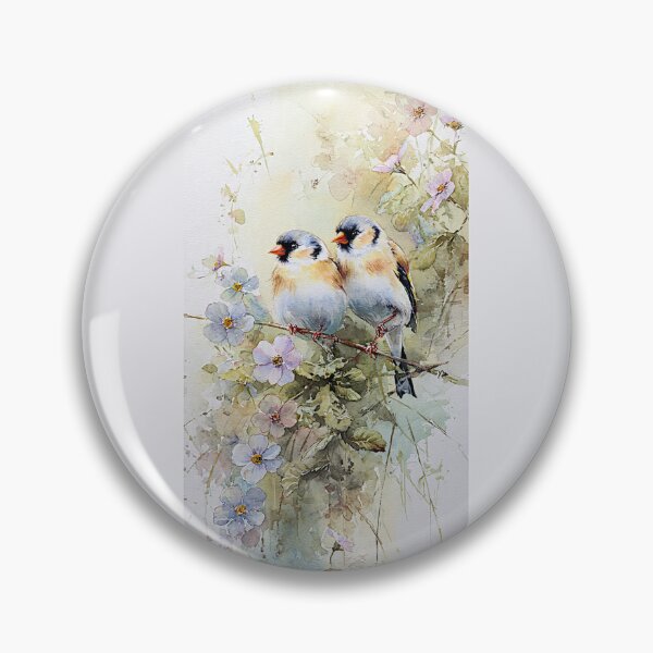 Item preview, Colorful Finch in Blooming Countryside #4 designed and sold by Helios Be. Lavsh.