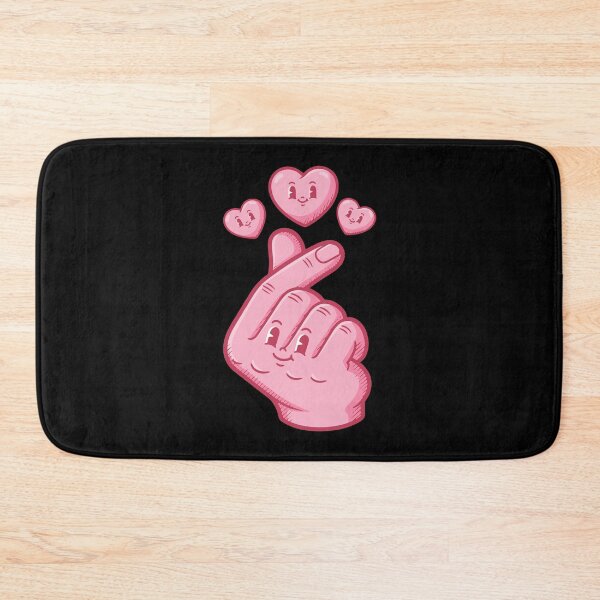Item preview, Kpop Korean Music Cute Finger Heart Love Anime designed and sold by LuminOrb.