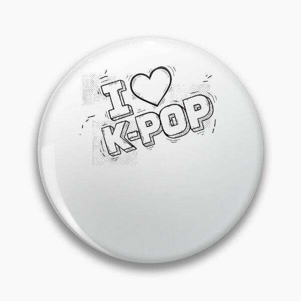 Item preview, I Love K-Pop Korean Music Cute Kpop Fans designed and sold by LuminOrb.