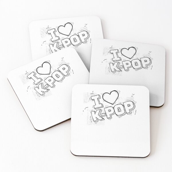 Item preview, I Love K-Pop Korean Music Cute Kpop Fans designed and sold by LuminOrb.