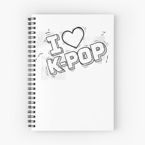 Item preview, I Love K-Pop Korean Music Cute Kpop Fans designed and sold by LuminOrb.