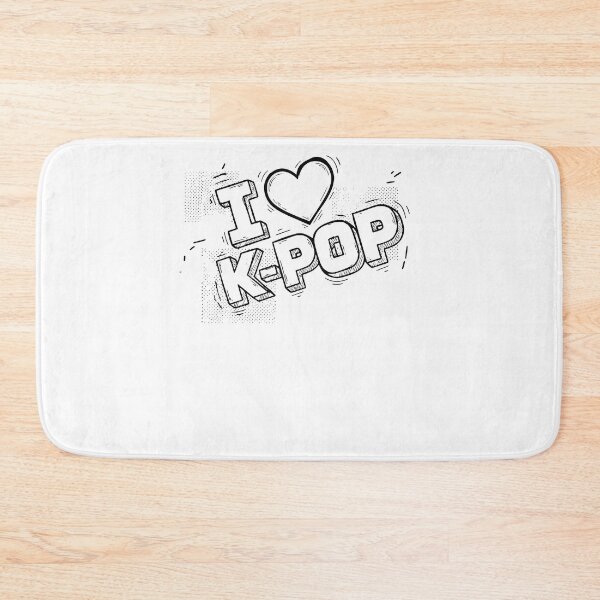 Item preview, I Love K-Pop Korean Music Cute Kpop Fans designed and sold by LuminOrb.