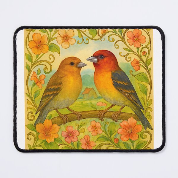 Item preview, Colorful Finch in Blooming Countryside #5 designed and sold by Helios Be. Lavsh.