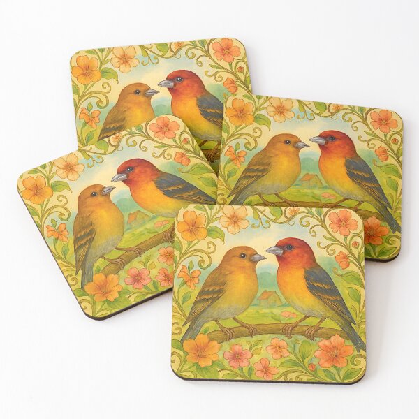 Item preview, Colorful Finch in Blooming Countryside #5 designed and sold by Helios Be. Lavsh.