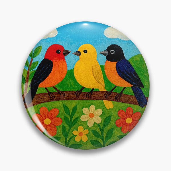 Item preview, Colorful Finch in Blooming Countryside #6 designed and sold by Helios Be. Lavsh.