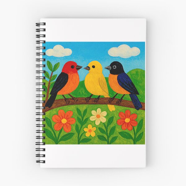 Item preview, Colorful Finch in Blooming Countryside #6 designed and sold by Helios Be. Lavsh.