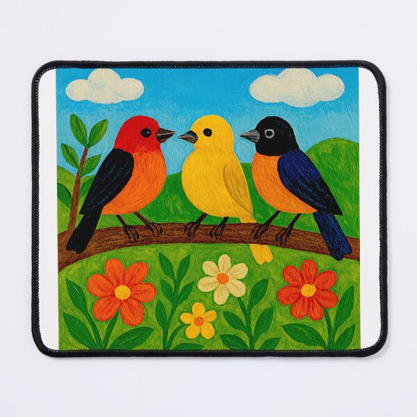 Item preview, Colorful Finch in Blooming Countryside #6 designed and sold by Helios Be. Lavsh.